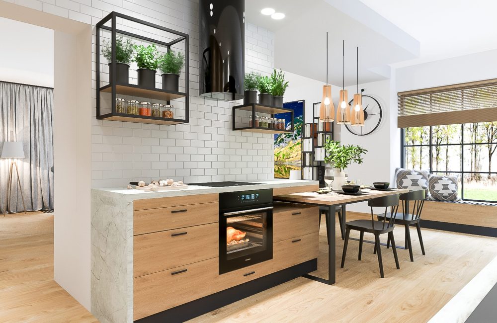 Projekt wnętrz domu - Nad Bzurą