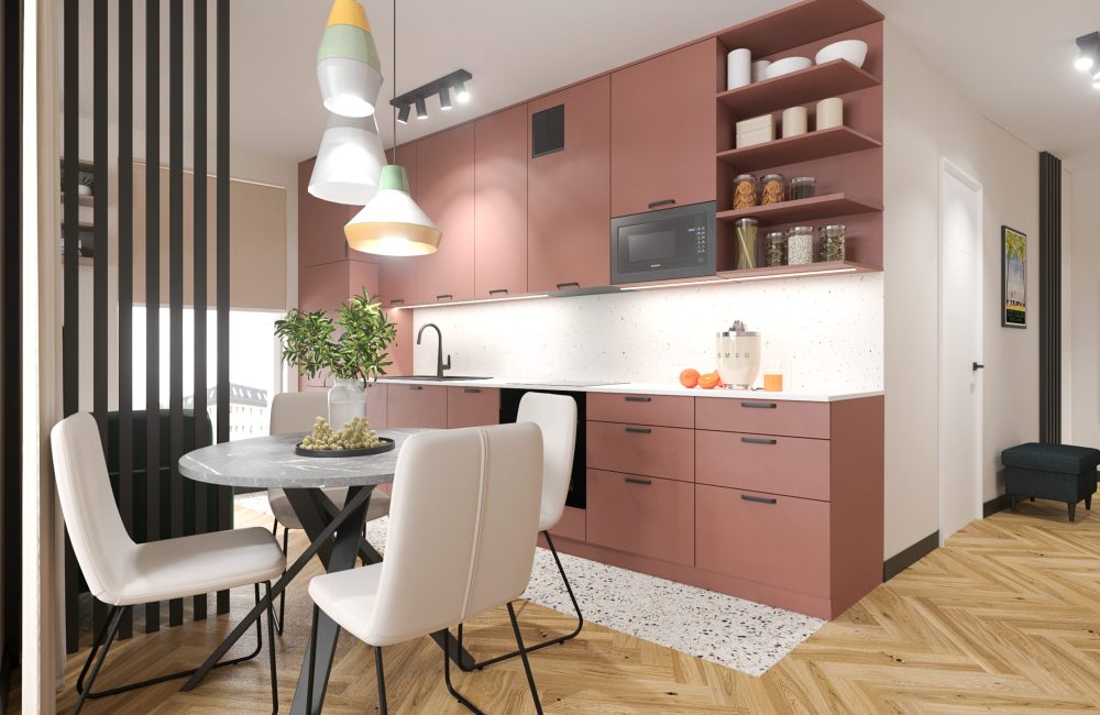 Projekt wnętrz mieszkania - Kraków