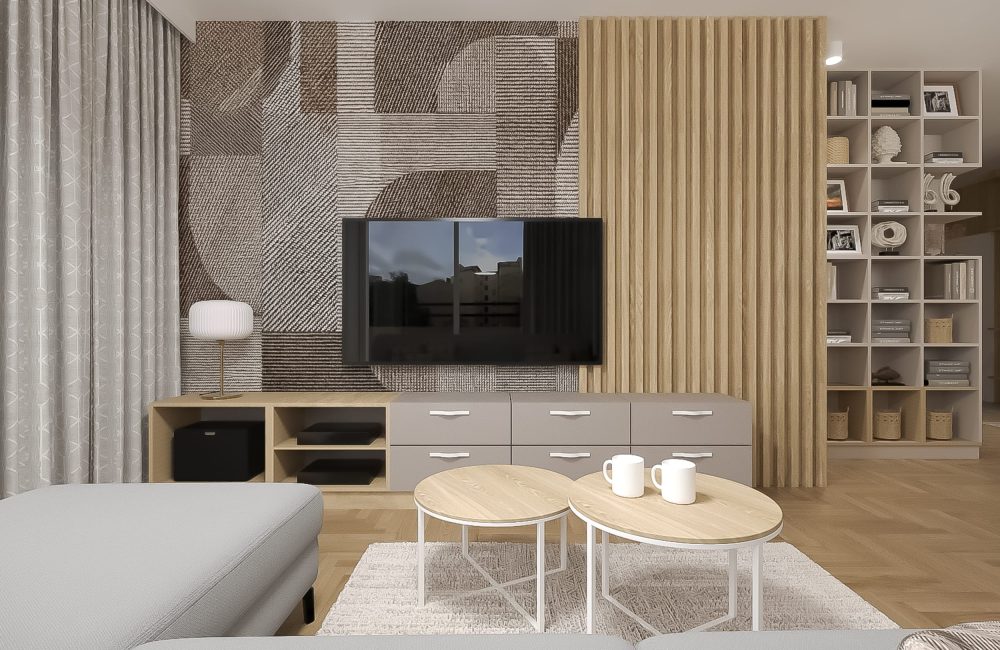 Projekt wnętrz mieszkania - Szczęśliwice