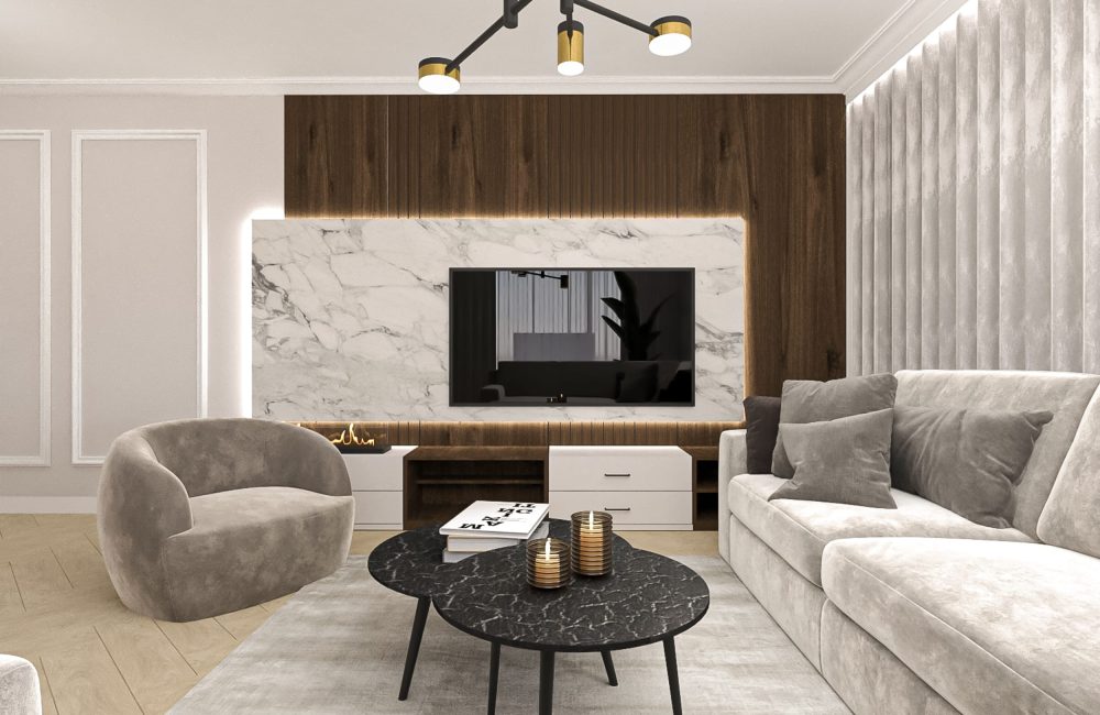 Projekt wnętrz mieszkania - Aleje Praskie