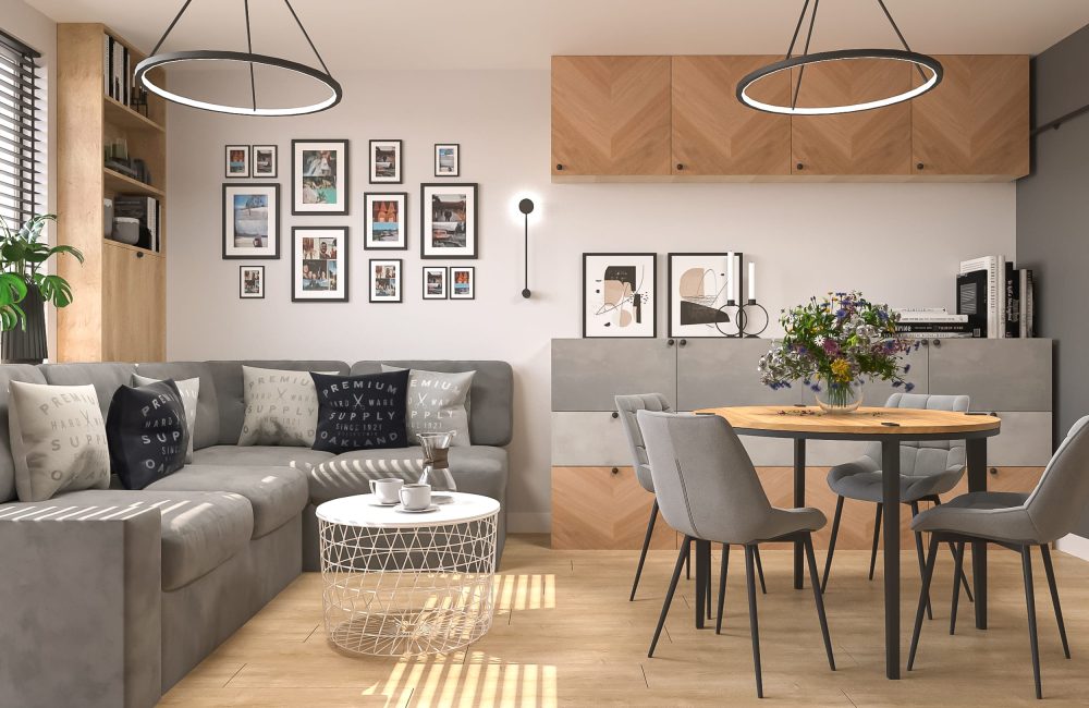 Projekt wnętrz mieszkania - Niska