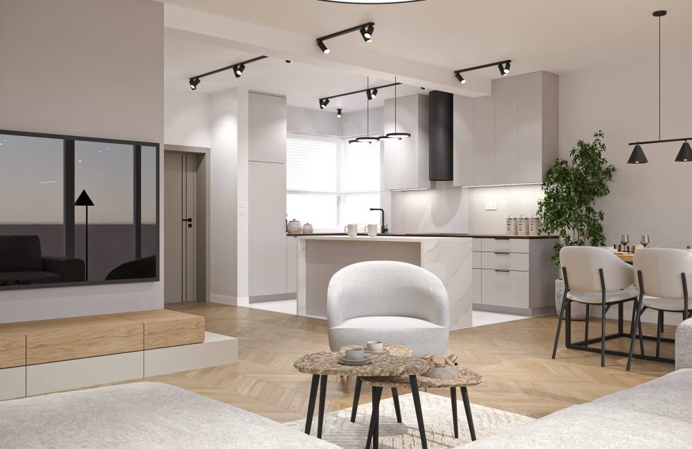 Projekt wnętrz domu - Wólka