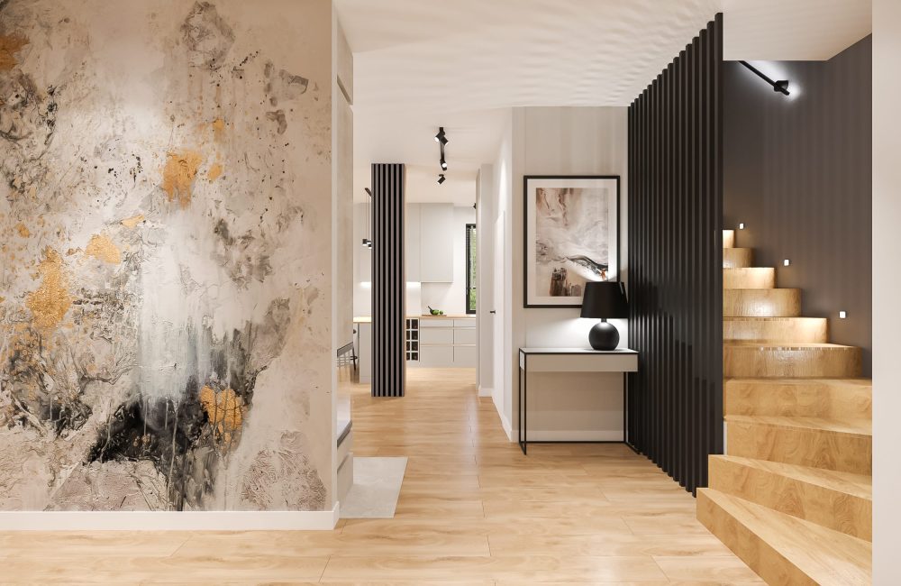 Projekt wnętrz domu - Na Trakcie