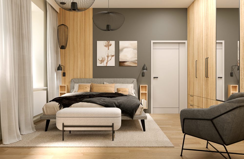 Projekt wnętrz domu - Antracyt