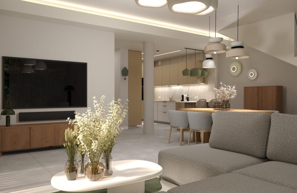 Projekt wnętrz domu - Radość Łabędzia